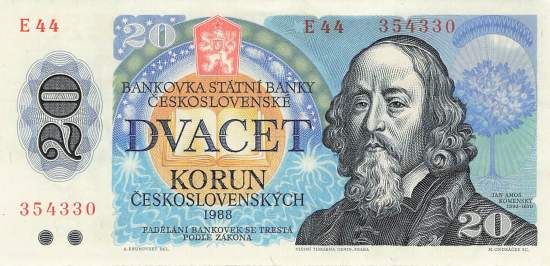 20 Korun p.95a 1988 VF